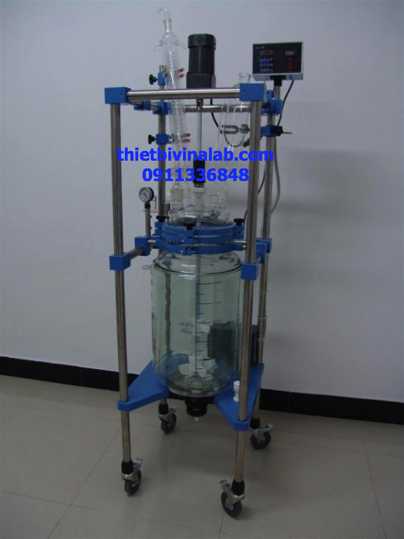 Thiết bị phản ứng thủy tinh 100 lít Heblab HEB-100L